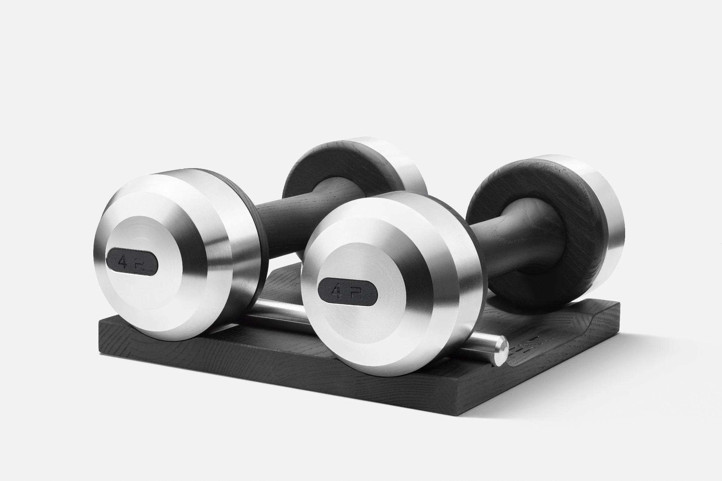 COLMIA™ Dumbbells Pair With Wooden Stand - Image 3