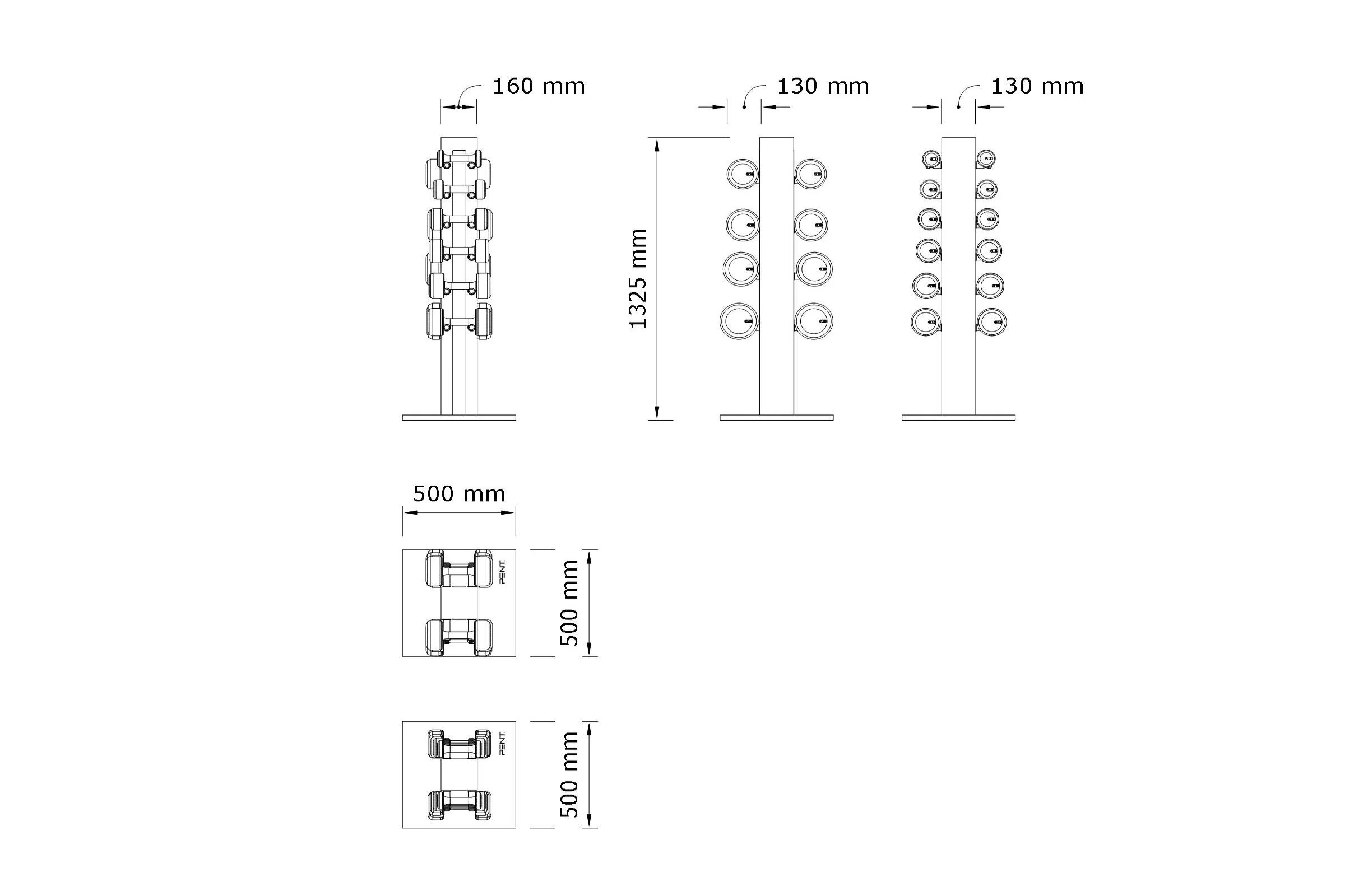 COLMIA™ SET - Dumbbells With Vertical Rack - Image 4