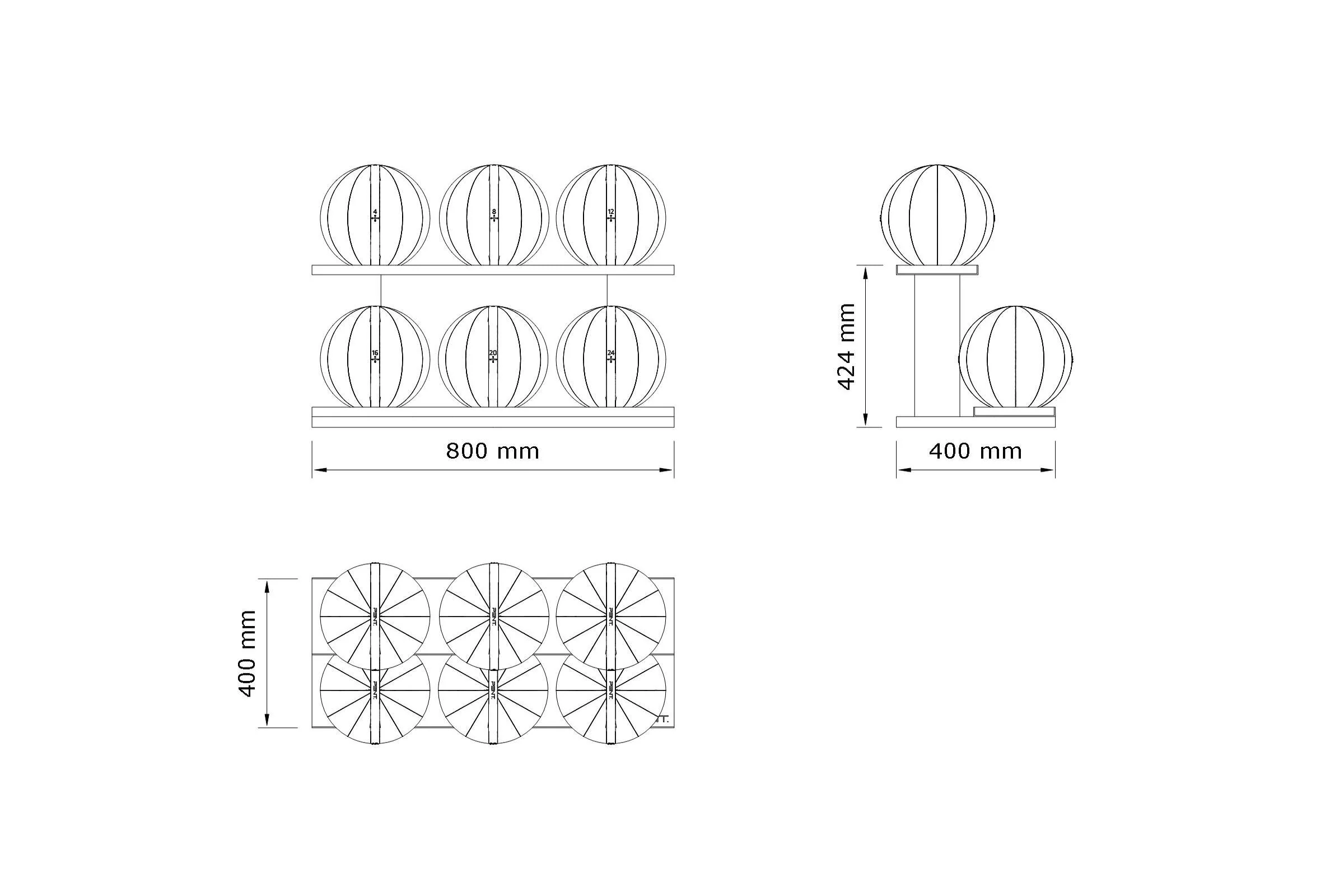 MOXA™ SET - Weighted Gym Balls With Horizontal Rack - Image 4